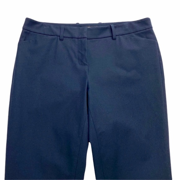 Lafayette 148 New York Manhattan Slim Ankle Pants in Navy Blue - Picture 3 of 8